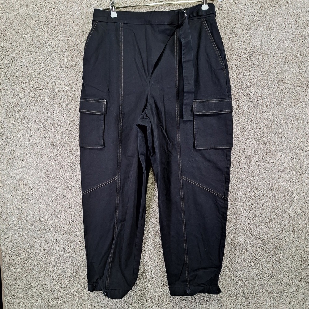 The Drop Cargo Pants Womens L (Fits W31xL26) Black Karenbritchick Utility